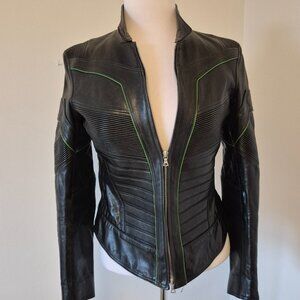 Custom Embossed Leather Jacket with Praying Eagle Claws by Oceandrive Leather